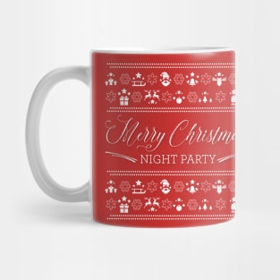 Merry Christmas Night Party Red Mug